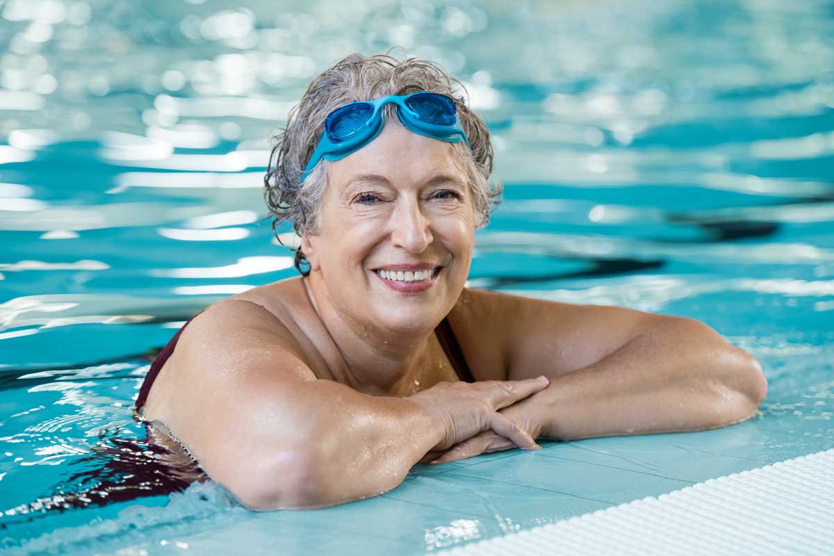 Image of woman in pool